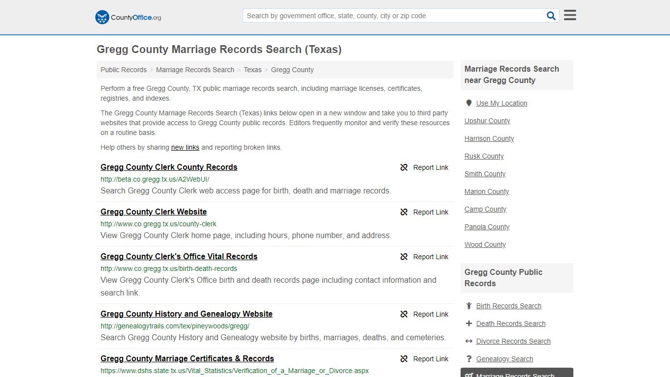 Marriage Records Search - Gregg County, TX (Marriage ...